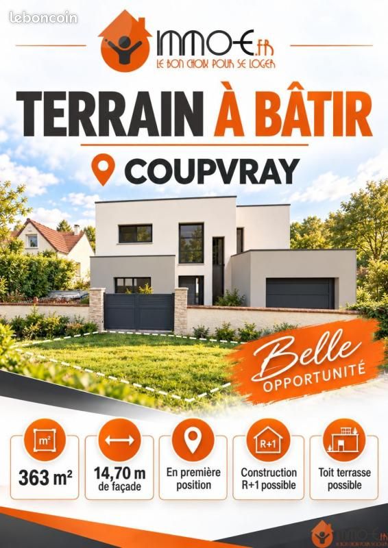 Terrain 363 m² Coupvray · 185 000 €