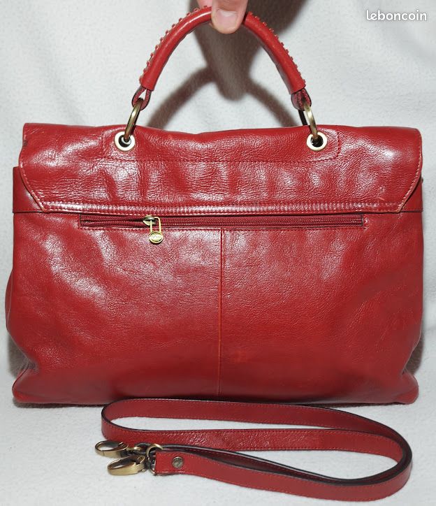 Katana Paris Grand Sac à Main Rabat avec Boucle Pivotante Cuir