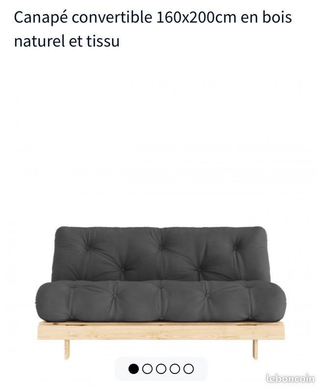 Canapé convertible 3 places futon Karup Design (image 3)