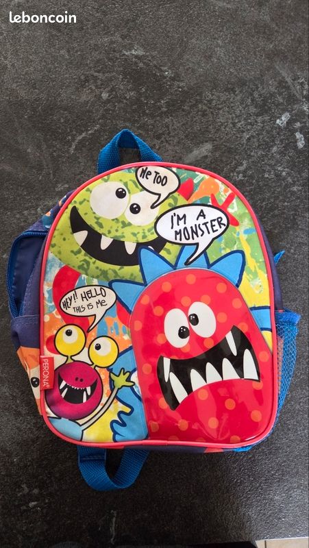 Sac a dos enfant coloré (image 1)