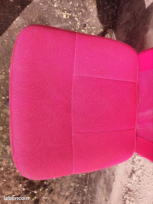 Chaise de bureau rose (image 2)