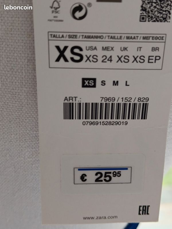Baskets Zara Tissu Vert - Plimsolls Taille 34-35 EU (2-3 US) Neuves Avec étiquette