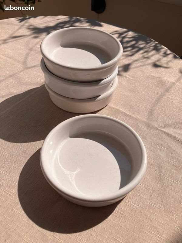 Assiettes de dessert en céramique blanche (image 2)