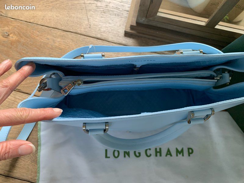 Sac longchamp bleu ciel (image 2)