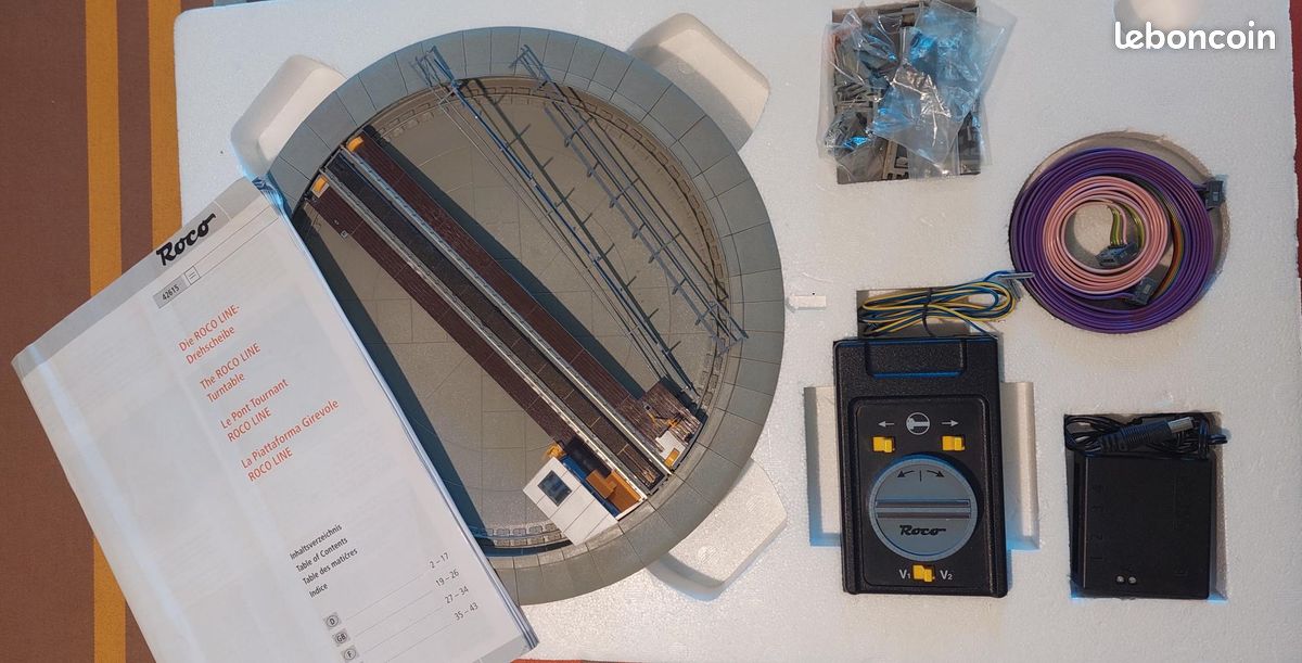 Pont Tournant Motorisé Roco 42615 Pour Train Miniature Voie HO - 1/87