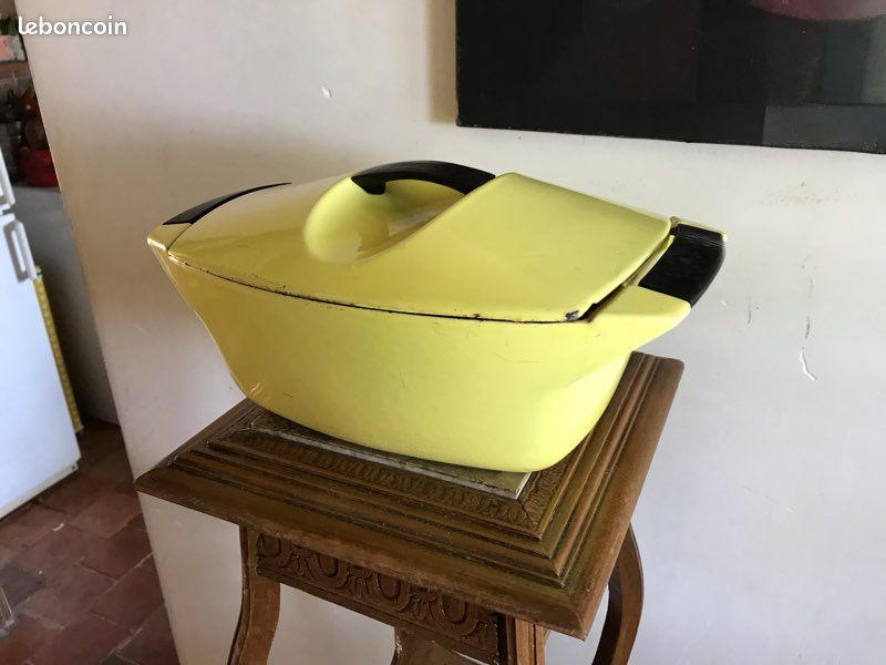 Cocotte En Fonte Le Creuset Design Raymond Loewy, Induction, Occasion