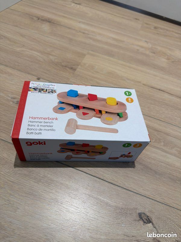 Hammerbank Goki Basic: Panca Martello In Legno Colorata E Robusta Per Il Gioco Dei Piccoli - 3