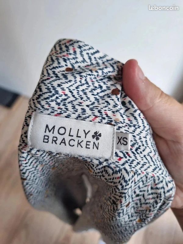 Robe Noire Et Blanche Imprimée Molly Bracken – Taille XS, Jamais Portée, Sans étiquettes