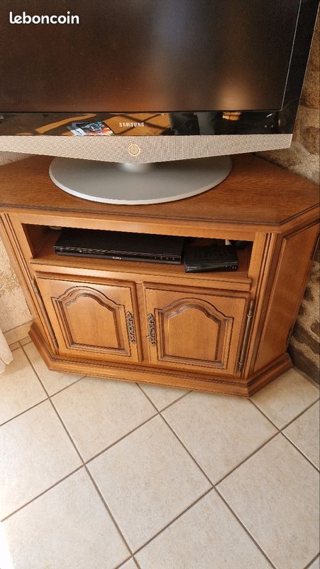 Meuble télé bois massif (image 1)
