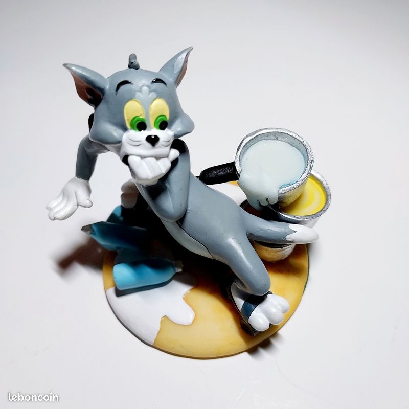 Figurine Quick Tom & Jerry - Tom Et Jerry Avec Assiette - Occasion Très Bon état