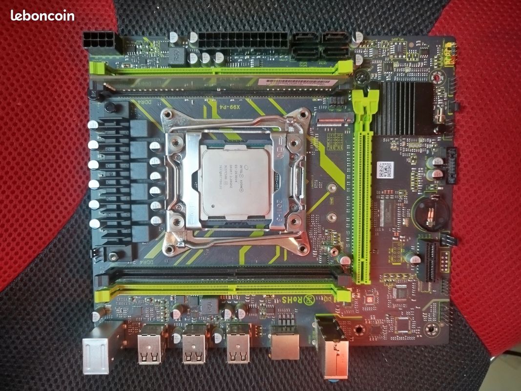 Intel Xeon E5 2680 V4 De 16gb Ram Tarjeta Madre Disipador