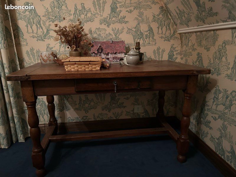 Table de ferme chêne massif (image 1)