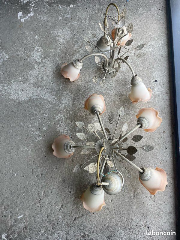 Lampadaire Bouquet de Fleurs à 5 Lumières par Hans Kogl, Mai