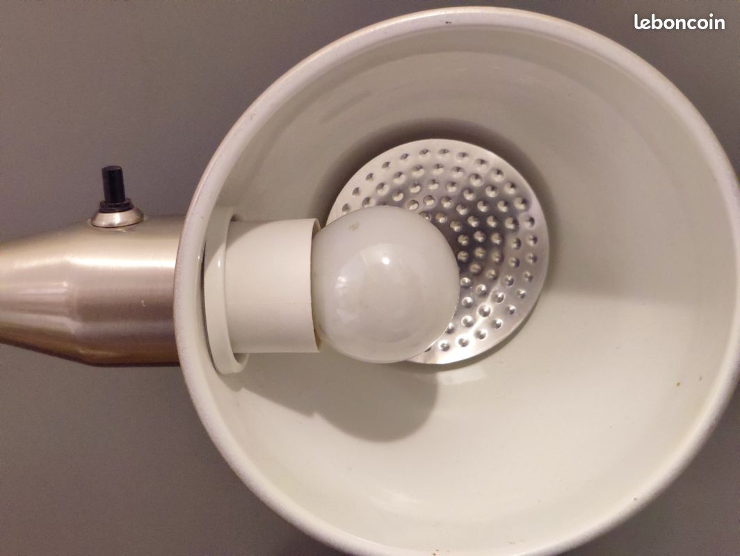 Lampe Ikea Format A0103 Chromée vintage année 1980 (image 8)