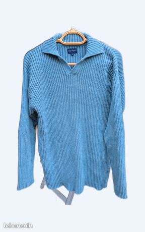 Pull Bleu Clair En Coton Somewhere Taille M - Occasion Très Bon état