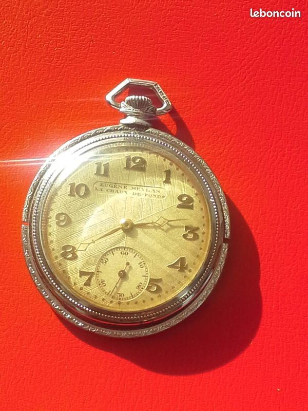 Eugène Meylan La Chaux de Fonds : Montre gousset vintage, (image 1)