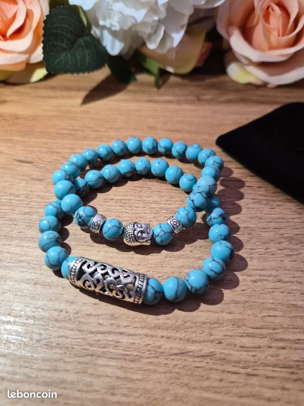 Bracelet perle pierre (image 1)