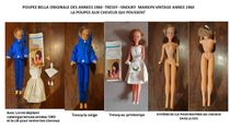 BELLA Rare poupée SNOUKY sœur TRESSY mèche dans boîte et tenue circa