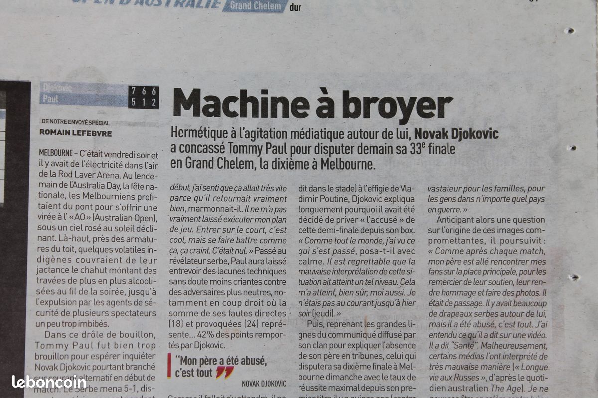 L'Equipe du 28/01/23 -Hand Hommes, Les Bleus en Finale contre le Danemark (image 6)