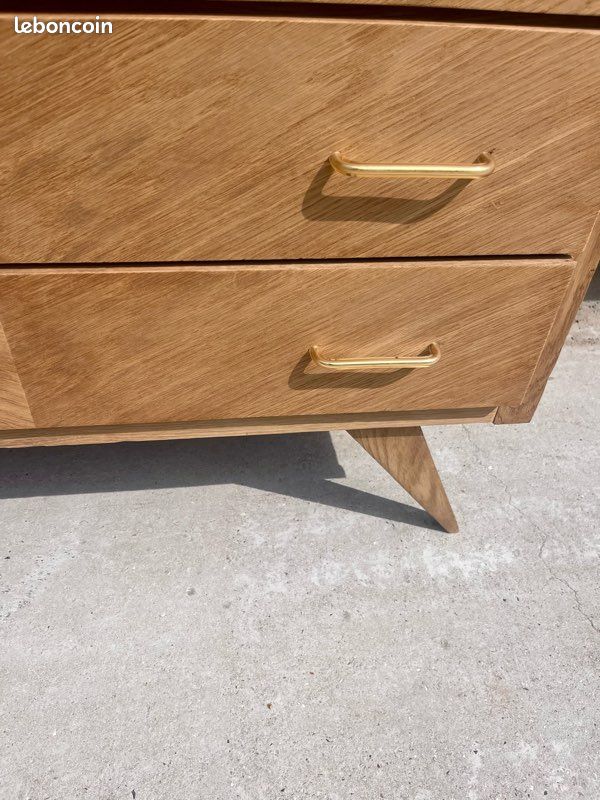 Commode vintage pieds compas (image 2)