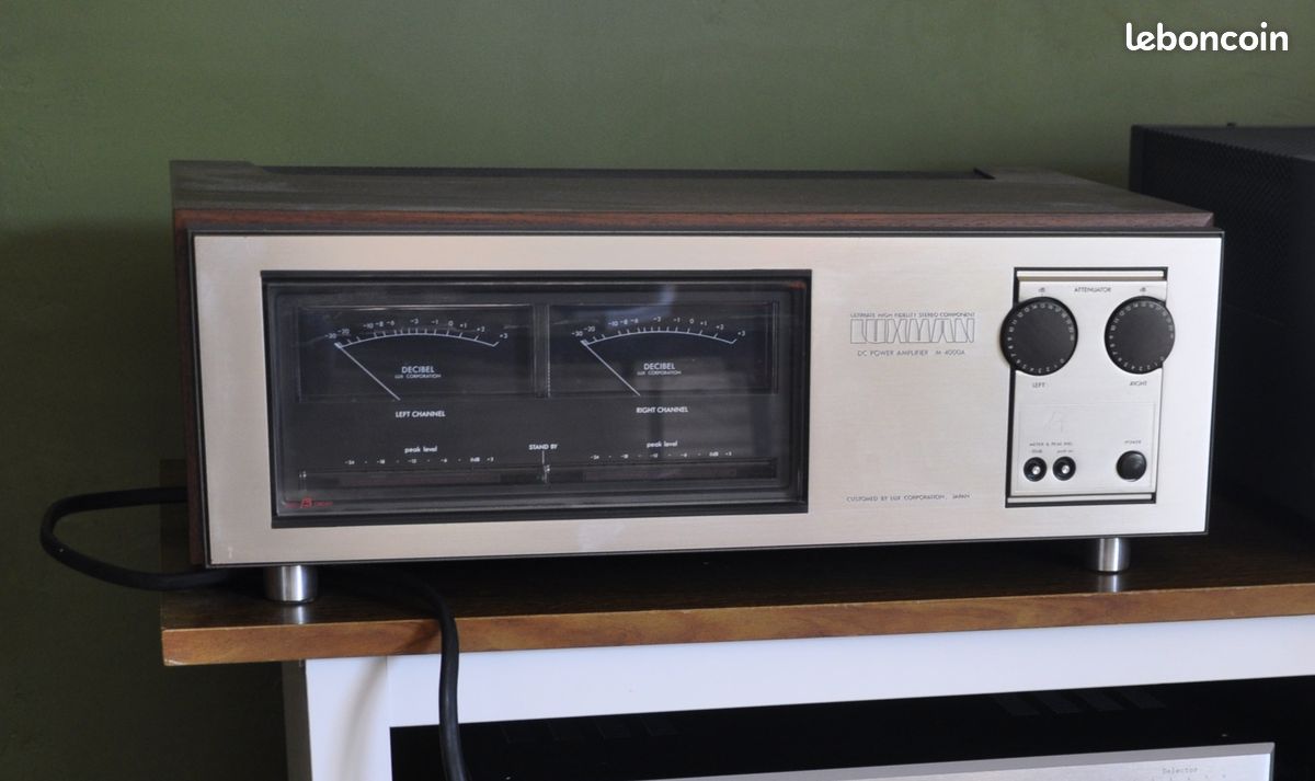 Luxman SQ-503 Intégré Amplificateur Entièrement Restauré Bois Armoire Luxman SQ-503 Intégré Amplificateur Entièrement Restauré Bois Armoire