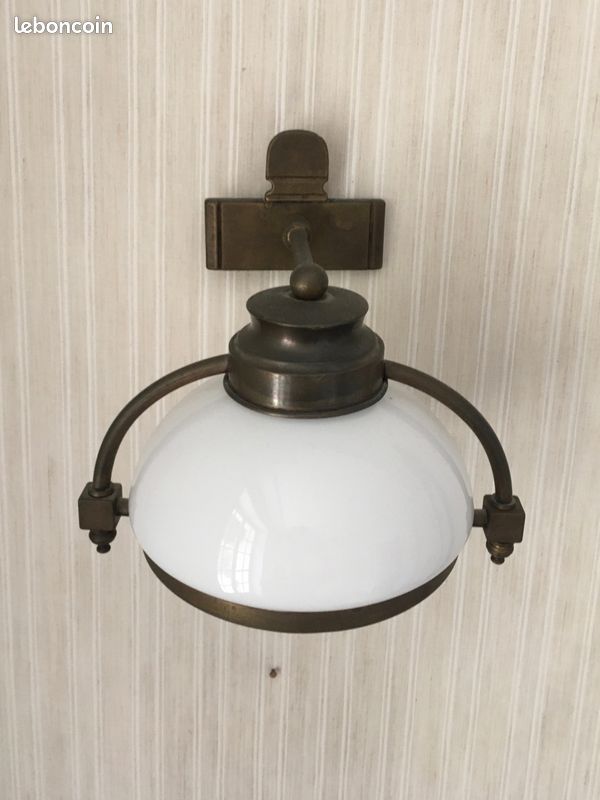 Applique et suspension ancienne laiton bronze (image 5)