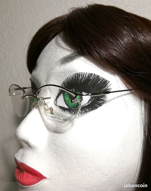 Lunettes Vintage Neostyle Citysmart 630 Argent Gris Noir - Sans Monture, Neuf Sans étiquette