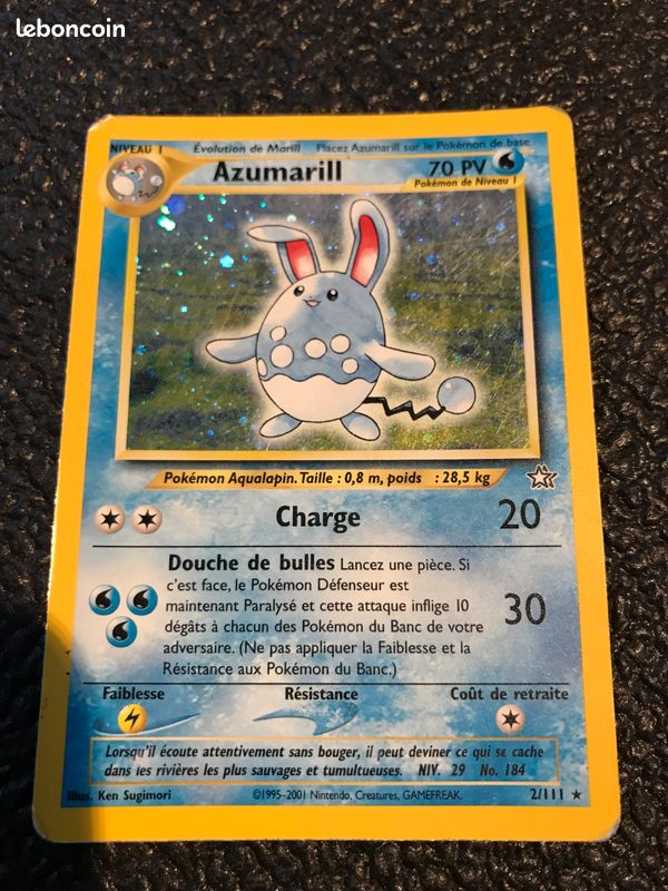 Carte Pokémon HOLO - Azumarill 2/111 (image 1)