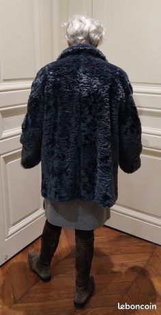 Manteau Femme Vintage Georges Rech - Taille 42 (EU) - Laine - Couleur Verte - Occasion Très Bon état