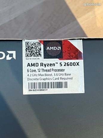 AMD Ryzen 5 2600x 3