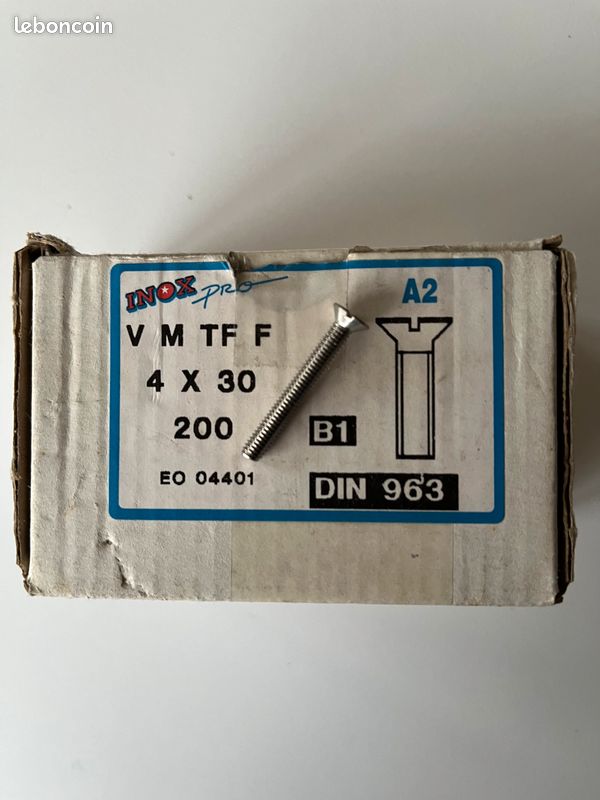 VIS Inox A2 TFF M4 x 30 (image 1)