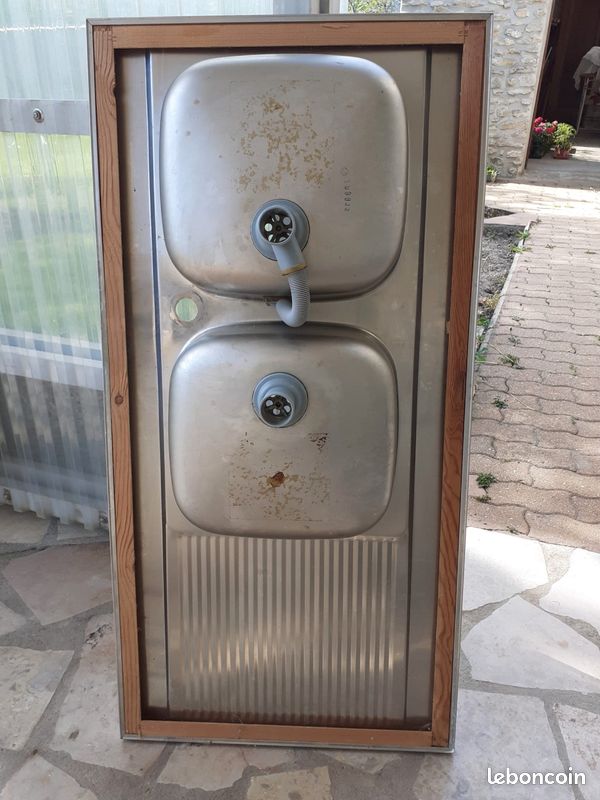 A vendre : évier 2 bacs inox (image 2)