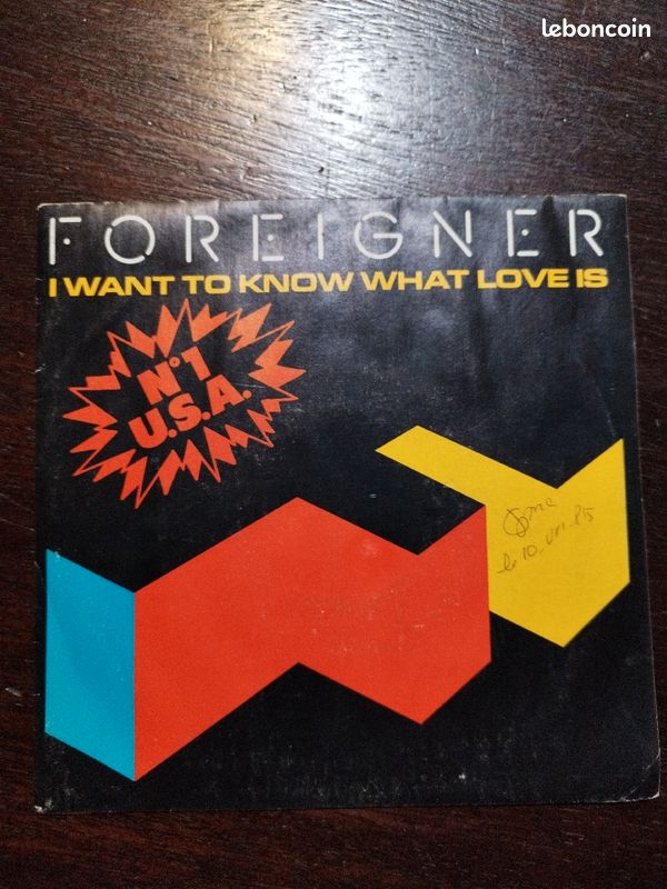 Vinyle 45t Foreigner (image 1)