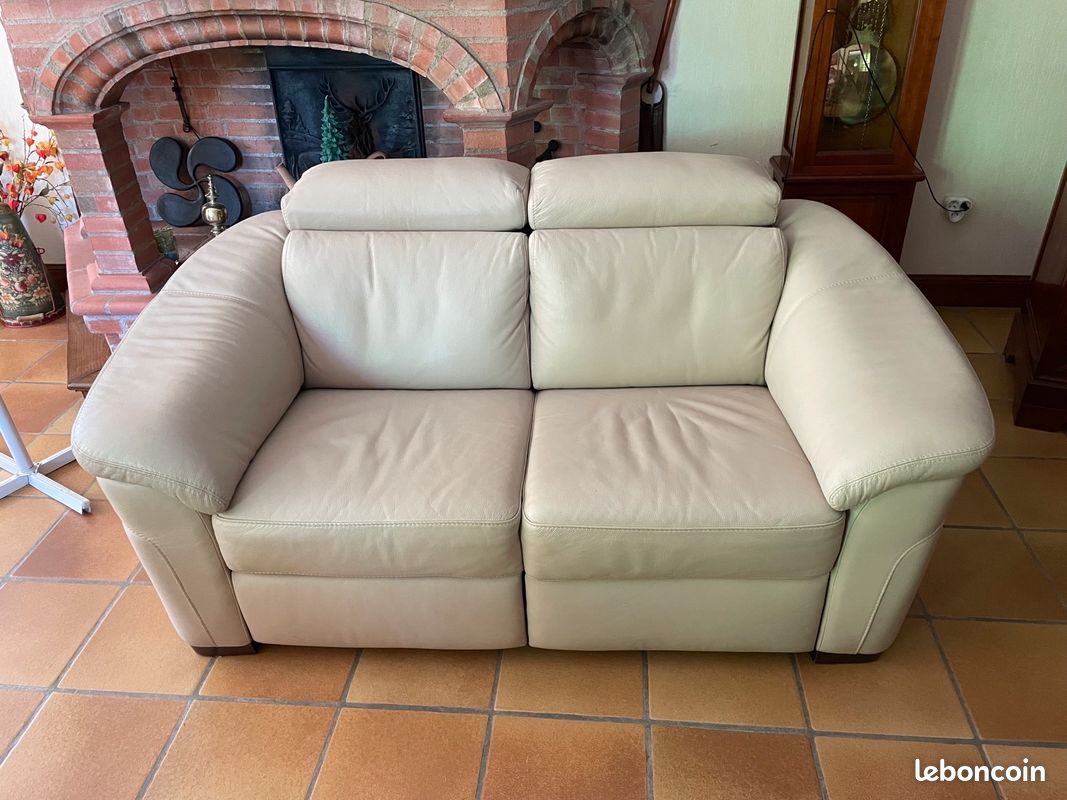 Canapé cuir (image 1)