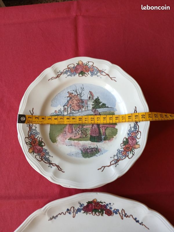 Service à dessert : Obernai Faïenceries Sarreguemines (image 6)