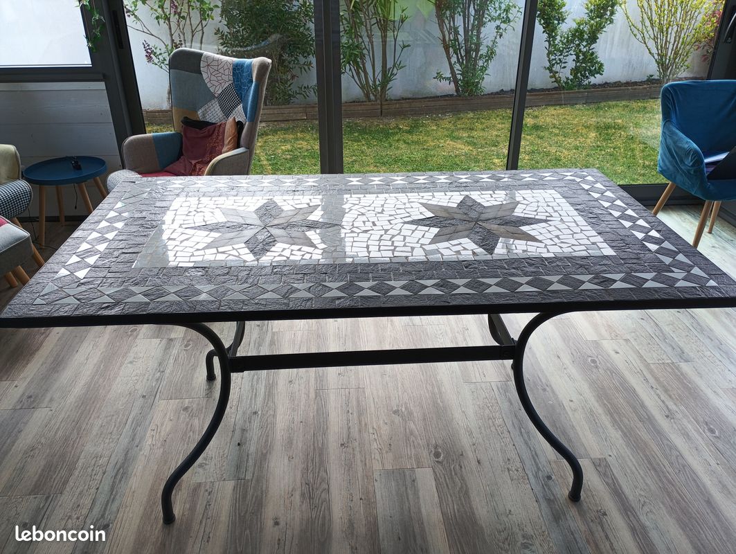Table mosaïque rectangulaire (image 1)