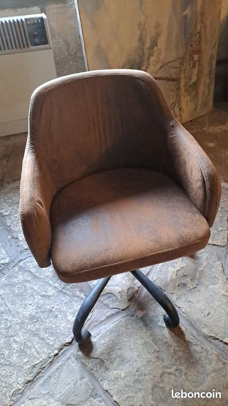 Lot de 7 fauteuils de bureau / salle à manger – Style Industriel / Vintage (image 2)