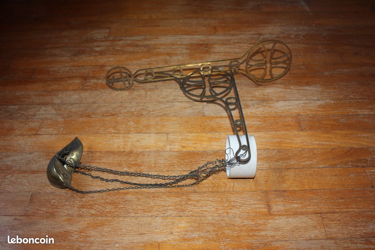 Lampe du sanctuaire - Suspension d'église en laiton (312) (image 7)