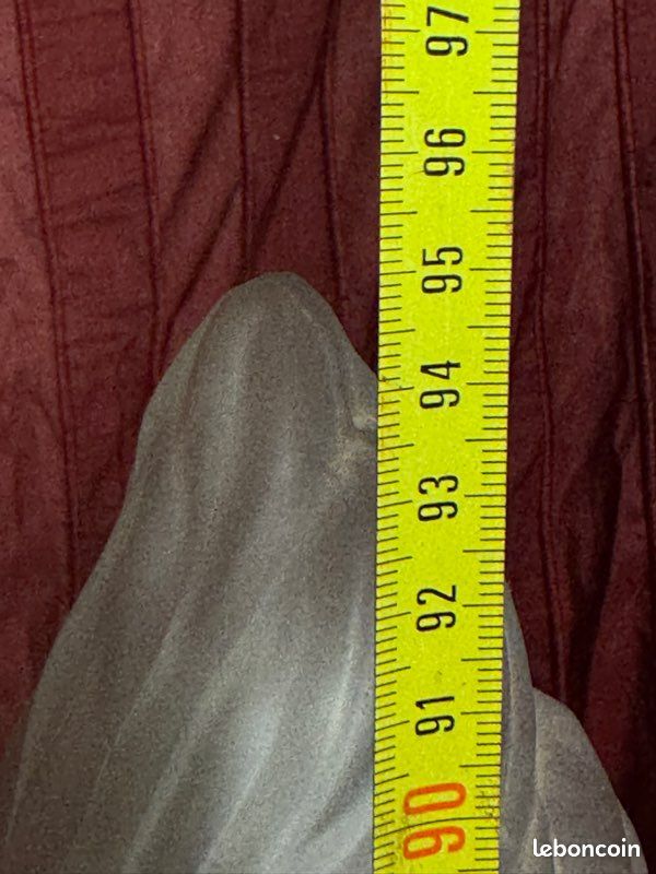 Paire de statuettes / Torchères style Vénitien en plâtre – 94 cm & 1m74 (avec colonne) (image 12)