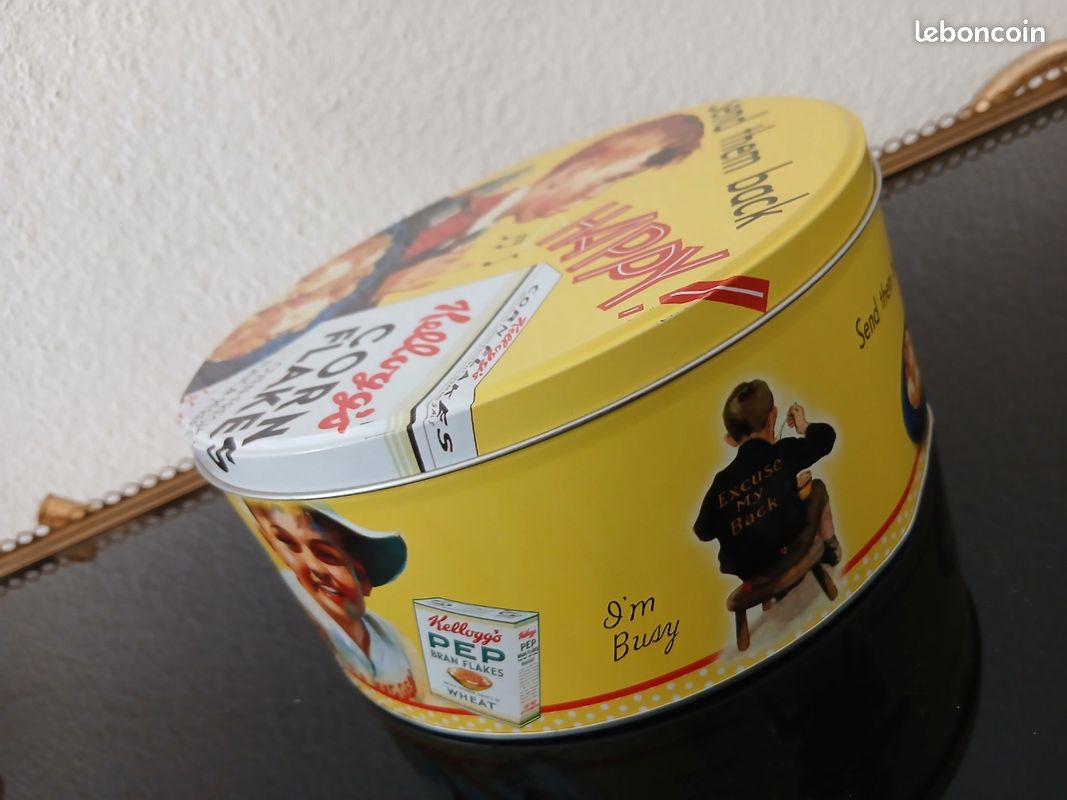 Boite métal céréales (Corn Flakes de Kellog's) (image 4)