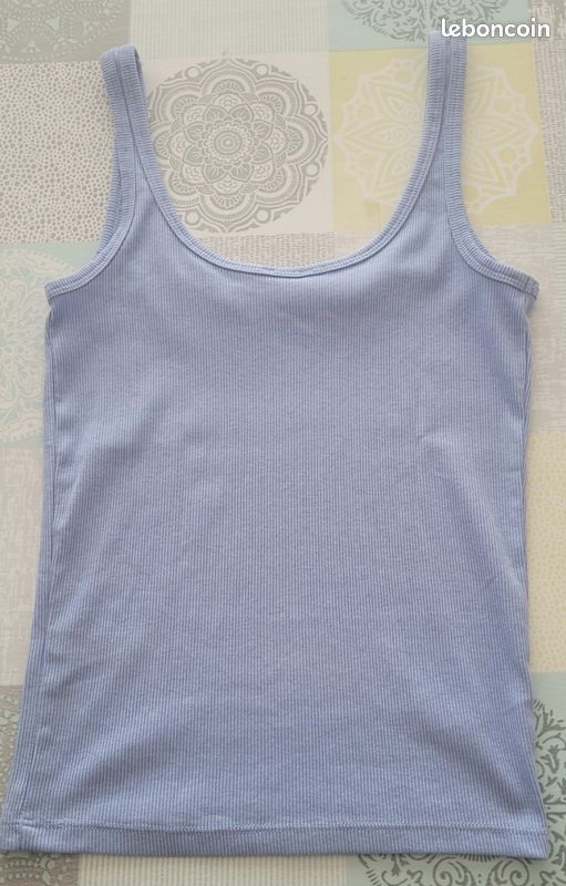 Débardeur undiz bleu clair taille S (image 2)