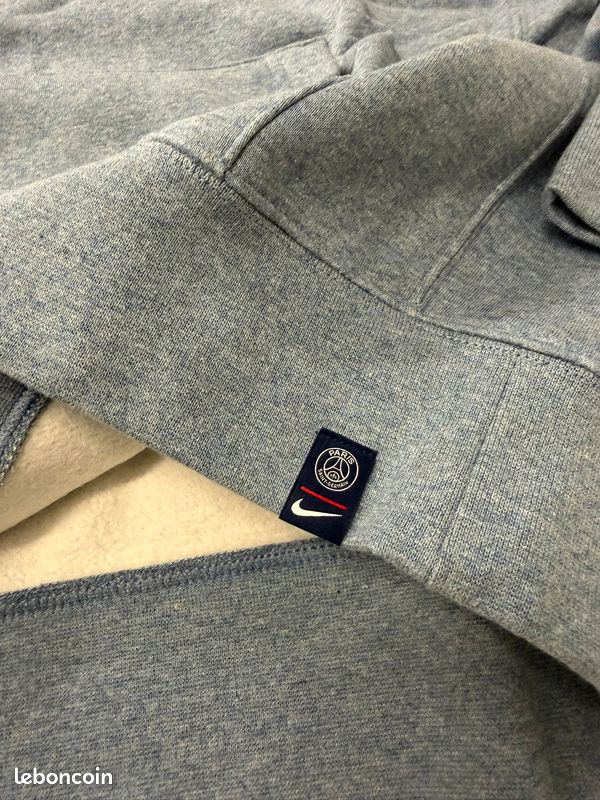 Tendance sweat à capuche Nike PSG Club gris homme M – neuf avec étiquette (image 5)