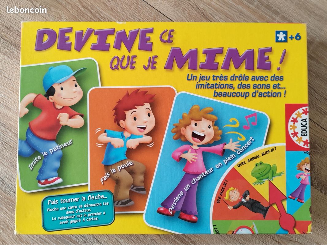 Educa – Devine Ce Que Je Mime – Jeu De Mimes Famille Dès 6 Ans, Rapide Et Rigolo