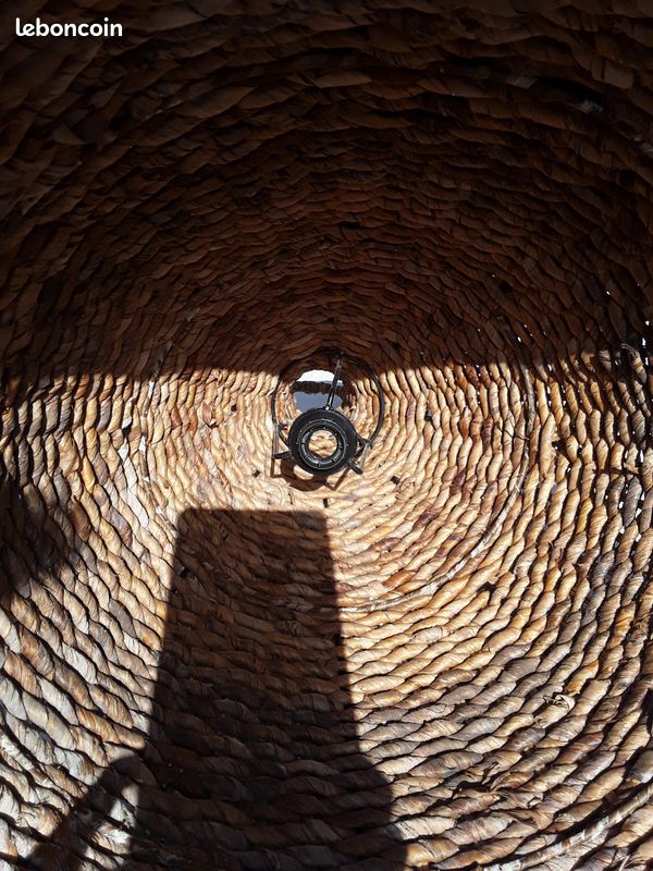 Grande suspension conique fibres de bananier (image 9)