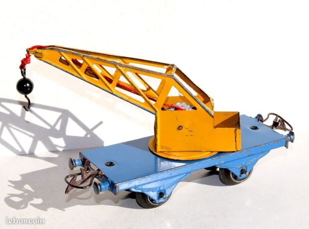 Wagon De Secours Hornby O 1/48 – Grue Pivotante 10 Tonnes – Treuil Et Poulie – France