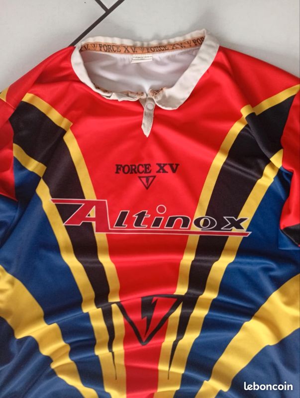 Maillot Vintage Force XV Moirans – Sporting Bar PMU – Taille XL Porté #4