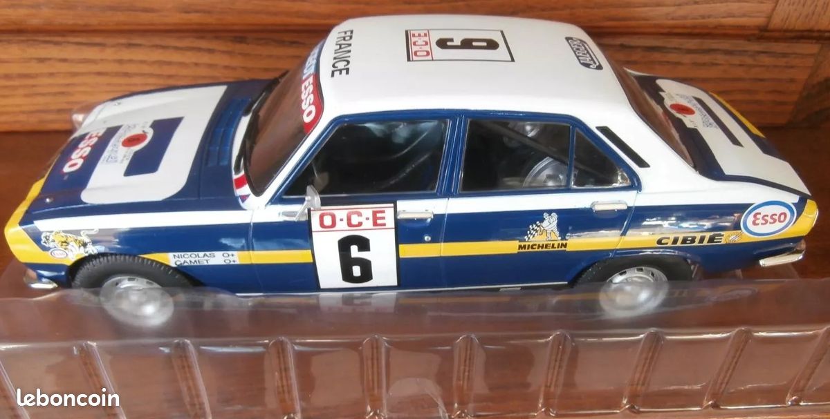 Peugeot 504 TI Rallye Du Maroc 1976 – Ixo Altaya 1/18 (Jean-Pierre Nicolas)