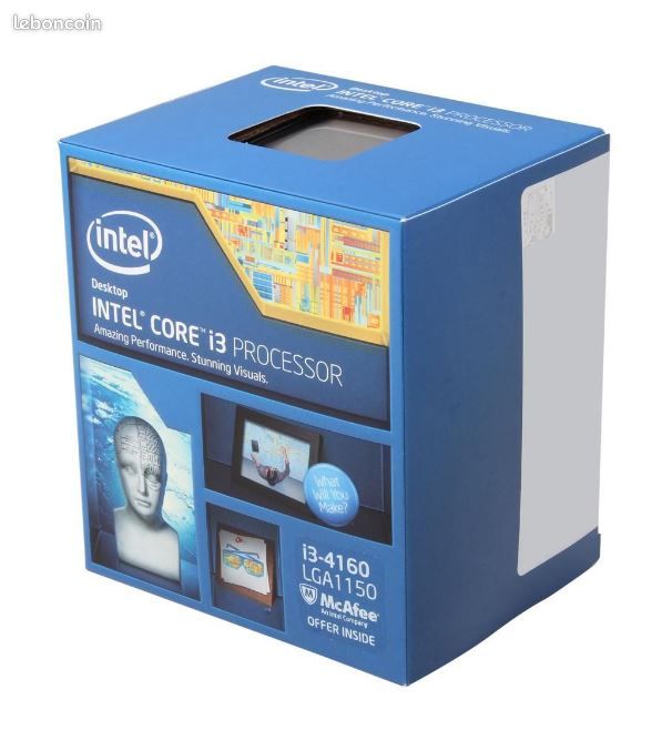 Intel i3-4160 - 3.6 GHz avec ventirad d'origine (image 1)