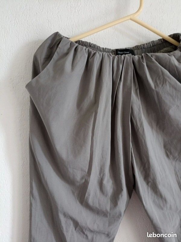 Pantalon gris 3/4 (image 2)