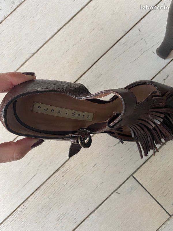 Talons en cuir Pura Lopez (image 4)